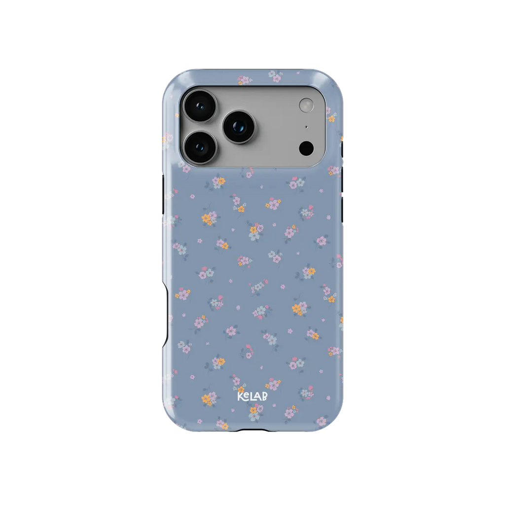 Tiny Meadow | Pastel Blue Floral iPhone Case