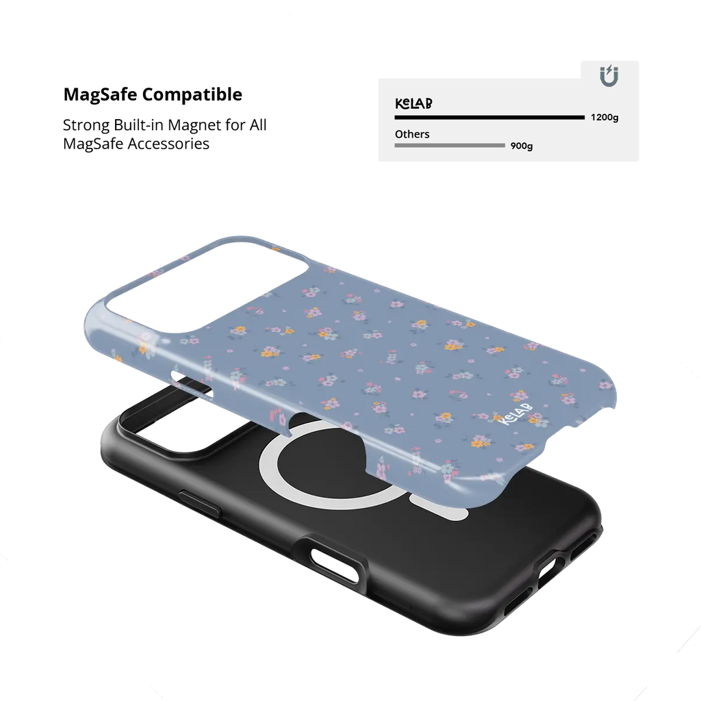 Tiny Meadow | Pastel Blue Floral iPhone Case