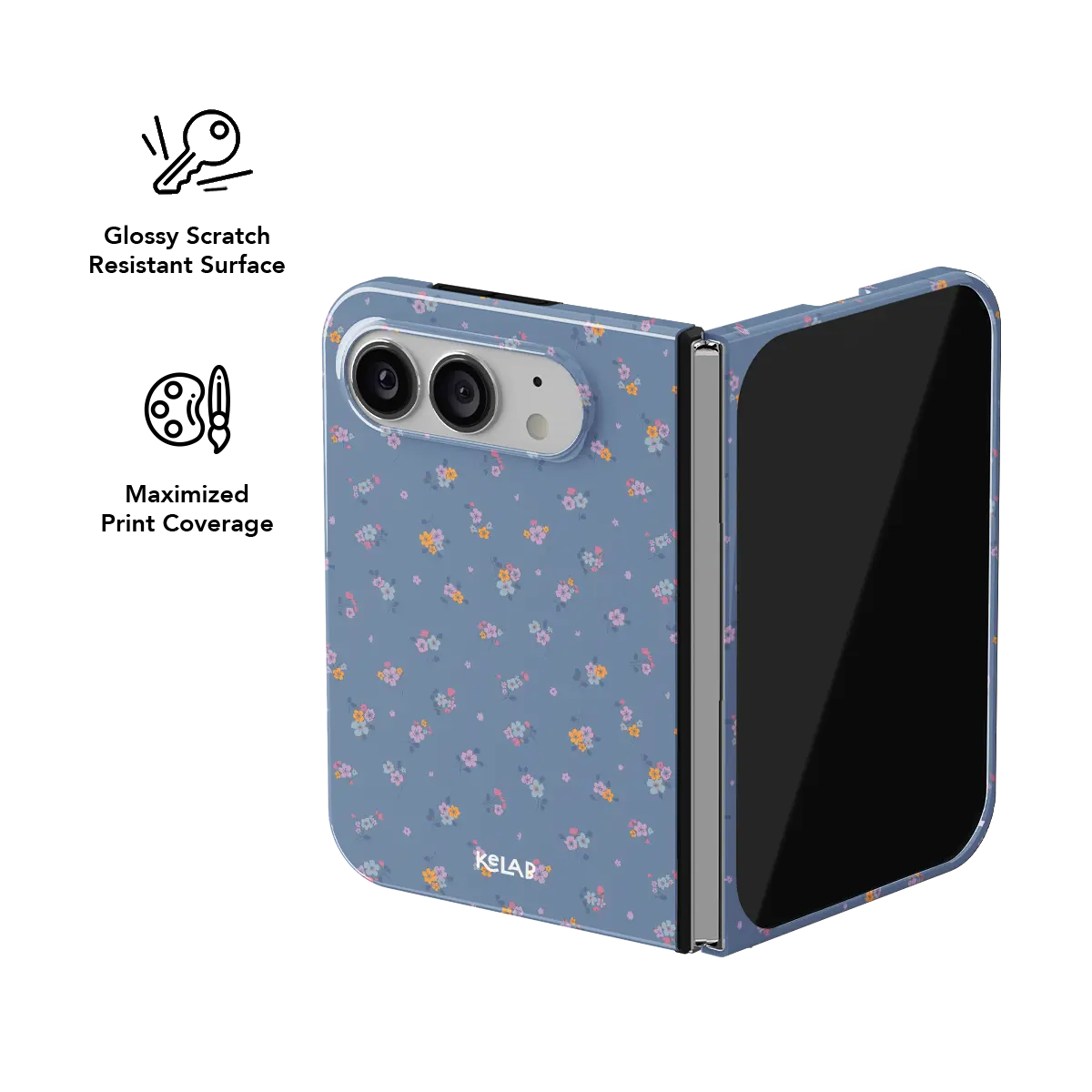 Tiny Meadow | Pastel Blue Floral iPhone Case