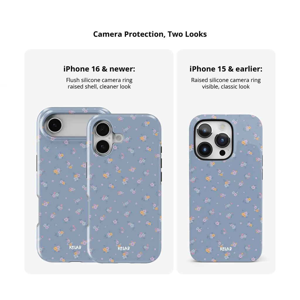 Tiny Meadow | Pastel Blue Floral iPhone Case