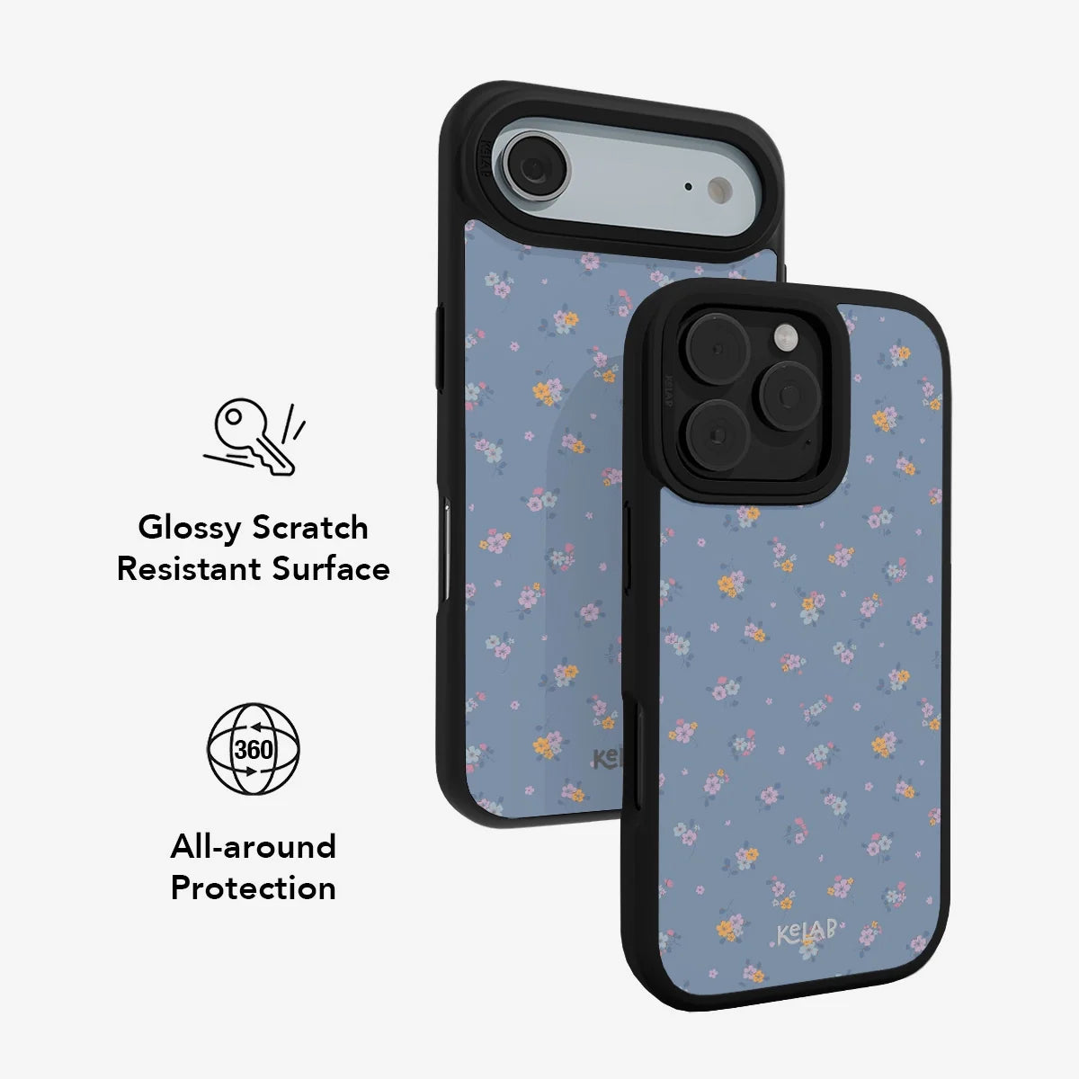 Tiny Meadow | Pastel Blue Floral iPhone Case