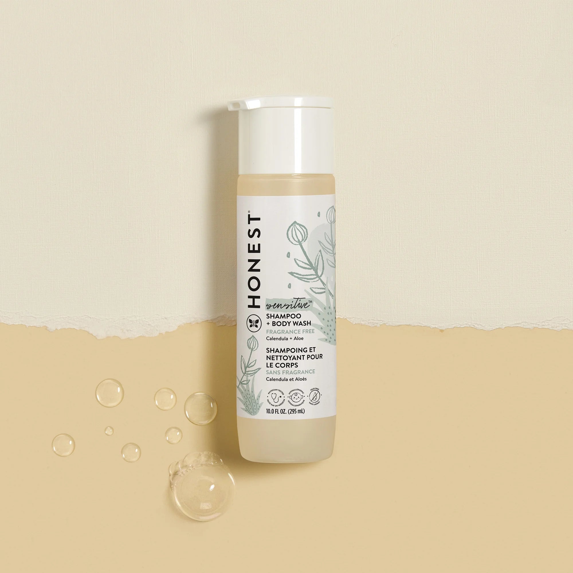 Sensitive 2-In-1 Shampoo and Body Wash, Fragrance Free, 10 Fl Oz