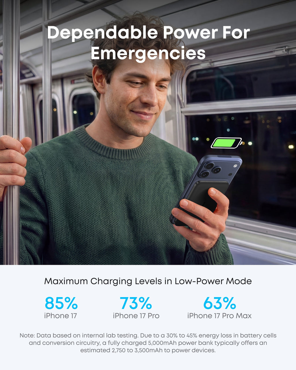 Anker Nano Power Bank (5K, compatible w/ iPhone 17 series and iPhone 18 series