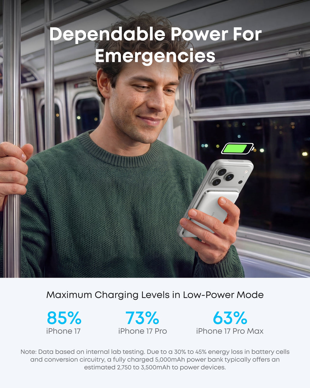 Anker Nano Power Bank (5K, compatible w/ iPhone 17 series and iPhone 18 series