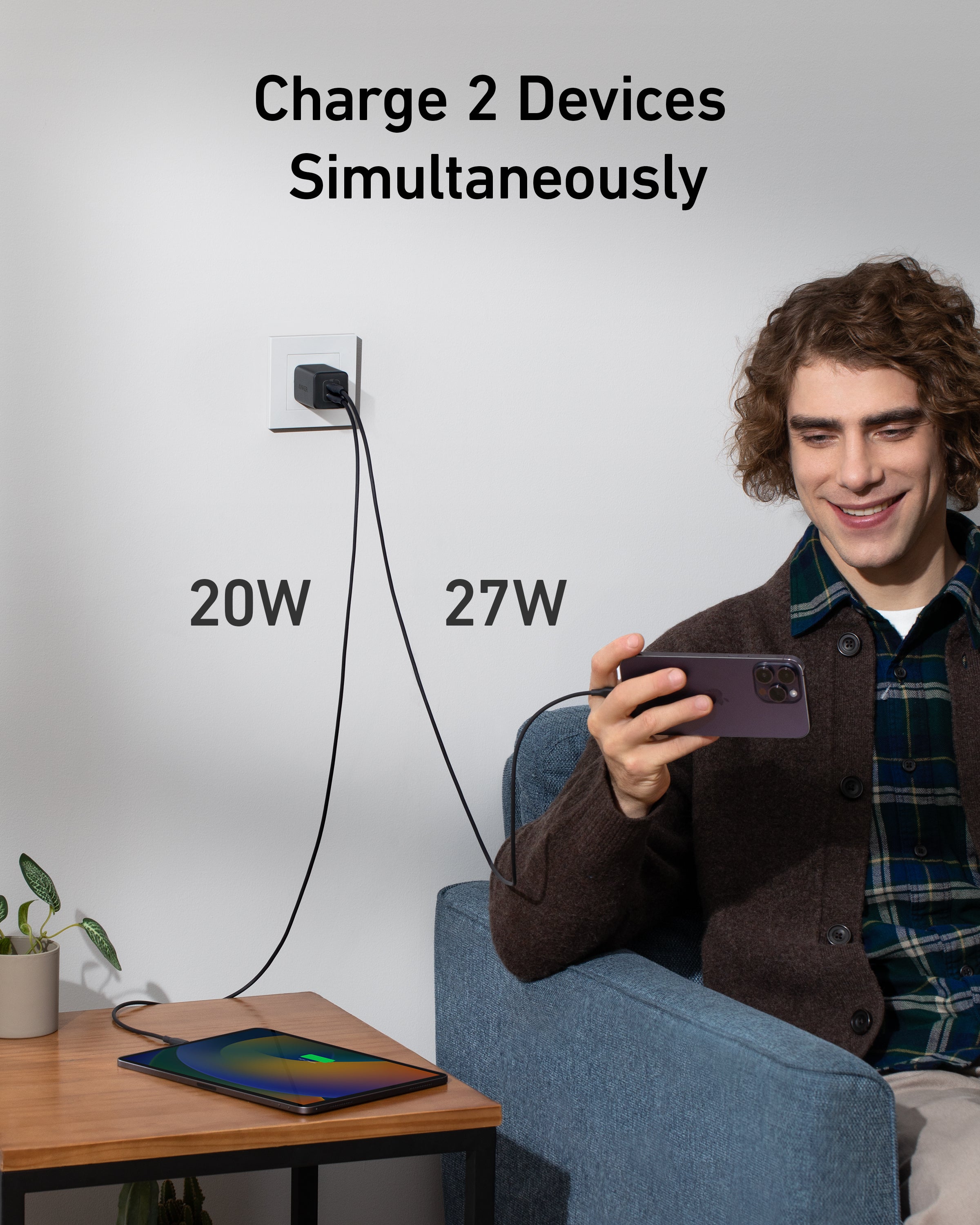 Anker 20W - 47W iPhone 18/ 17 Wall Cube
