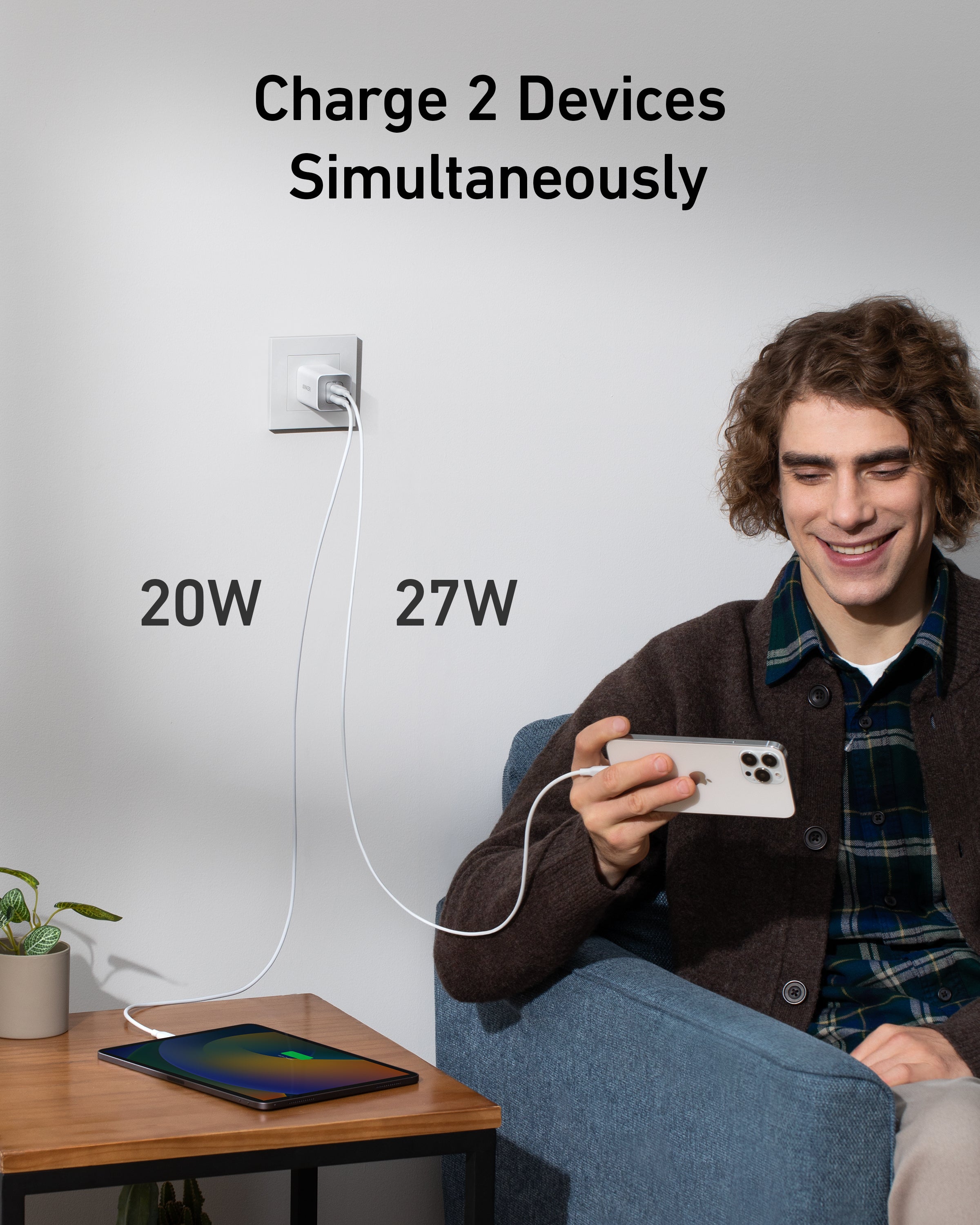 Anker 20W - 47W iPhone 18/ 17 Wall Cube